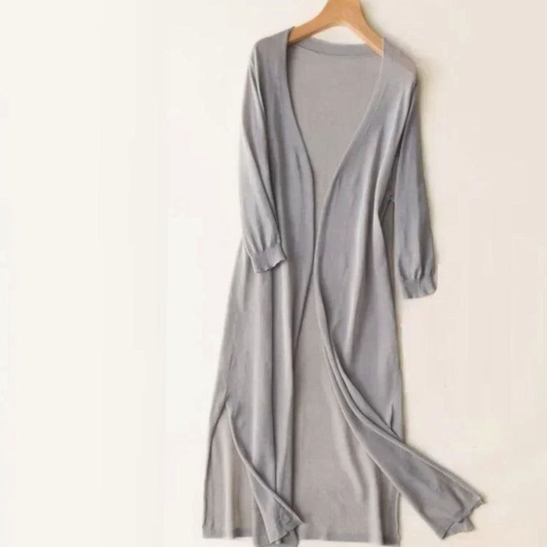 Women's Longline Open-Front Oversized Knit Cardigan