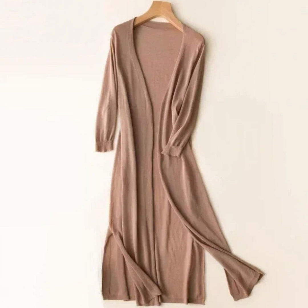 Women's Longline Open-Front Oversized Knit Cardigan