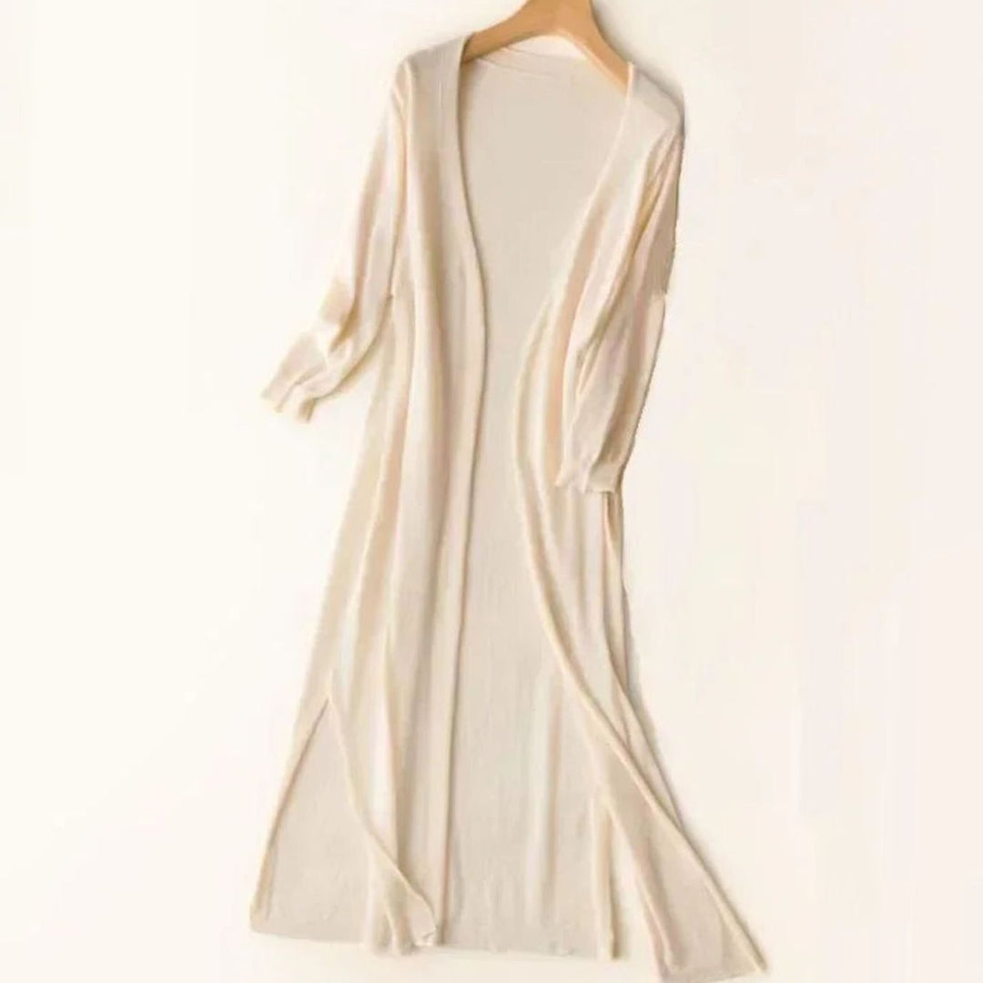Women's Longline Open-Front Oversized Knit Cardigan