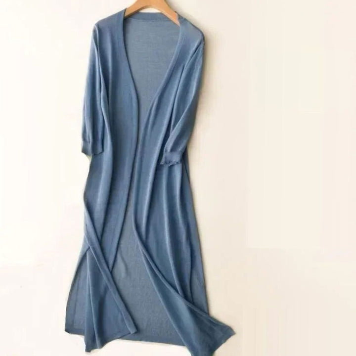 Women's Longline Open-Front Oversized Knit Cardigan