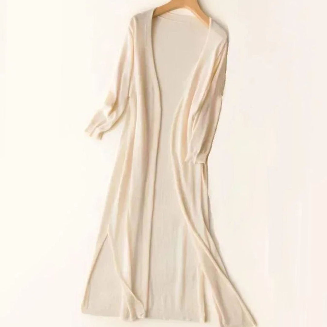 Women's Longline Open-Front Oversized Knit Cardigan
