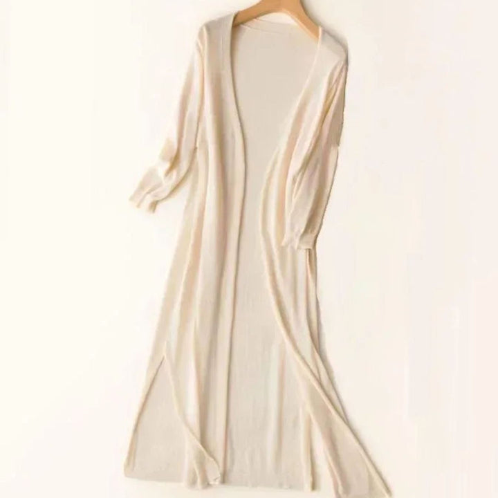 Women's Longline Open-Front Oversized Knit Cardigan