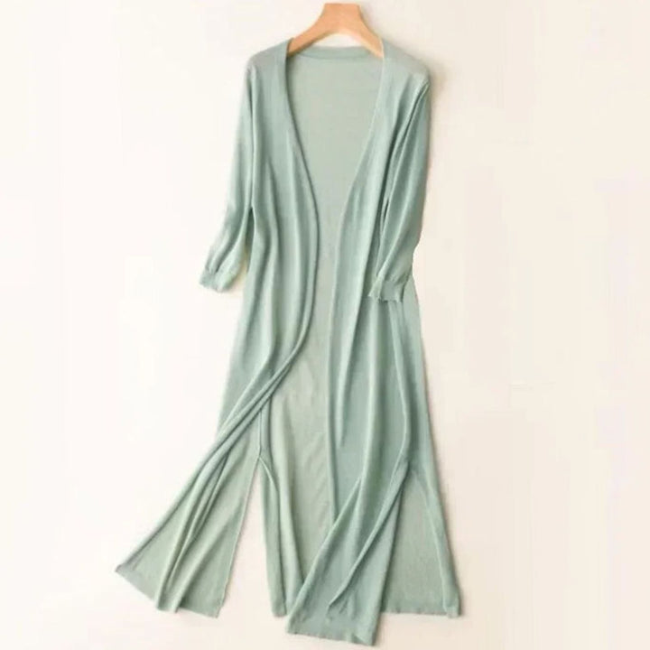 Women's Longline Open-Front Oversized Knit Cardigan