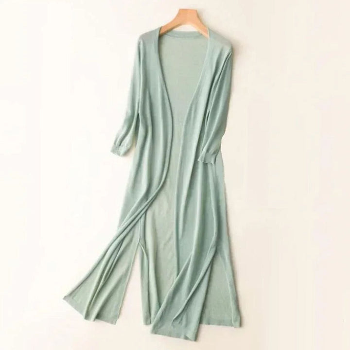 Women's Longline Open-Front Oversized Knit Cardigan