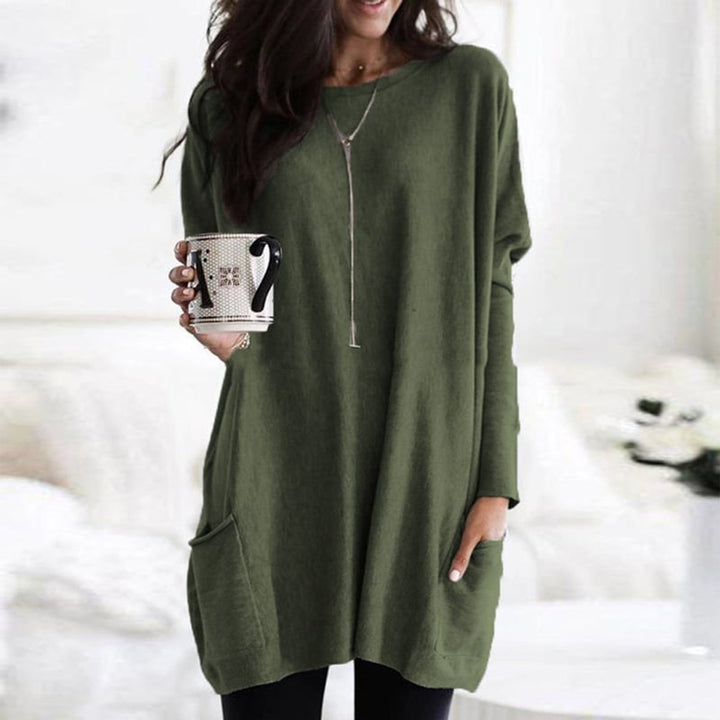 Women's Longline Relaxed-Fit Pocket Jumper