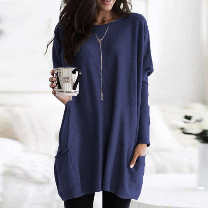 Women's Longline Relaxed-Fit Pocket Jumper