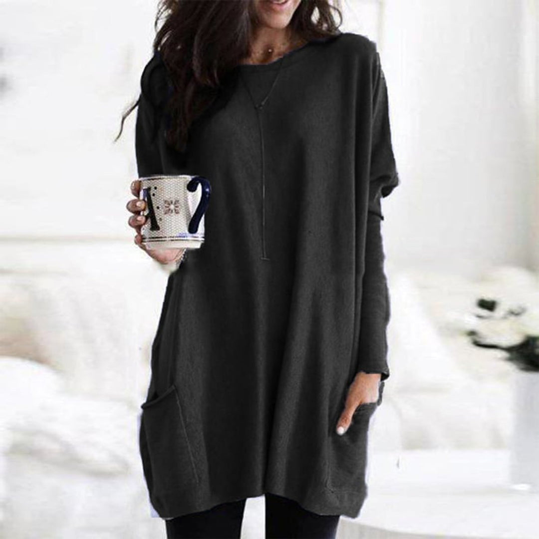 Women's Longline Relaxed-Fit Pocket Jumper