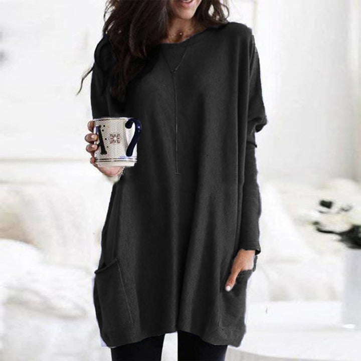 Women's Longline Relaxed-Fit Pocket Jumper