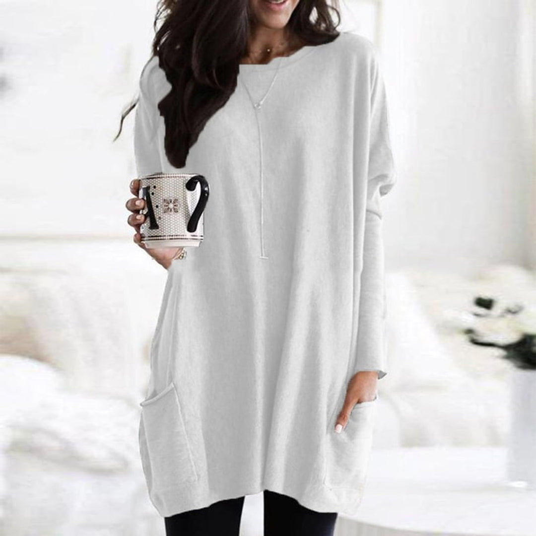 Women's Longline Relaxed-Fit Pocket Jumper