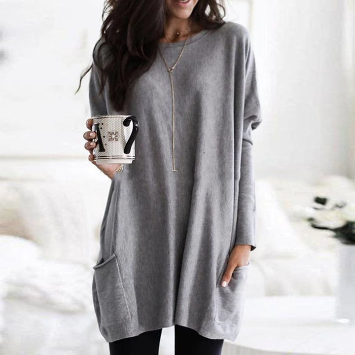 Women's Longline Relaxed-Fit Pocket Jumper