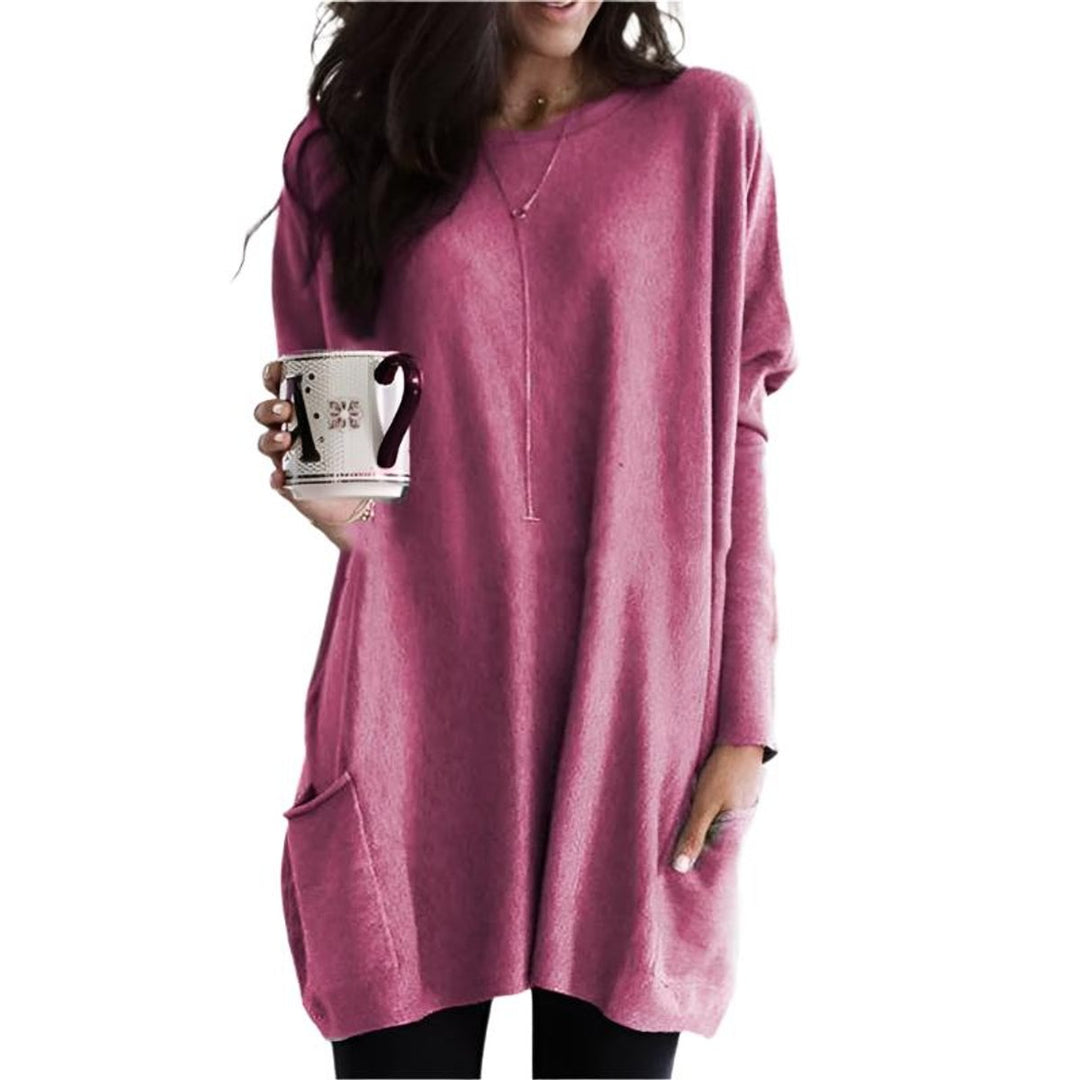 Women's Longline Relaxed-Fit Pocket Jumper