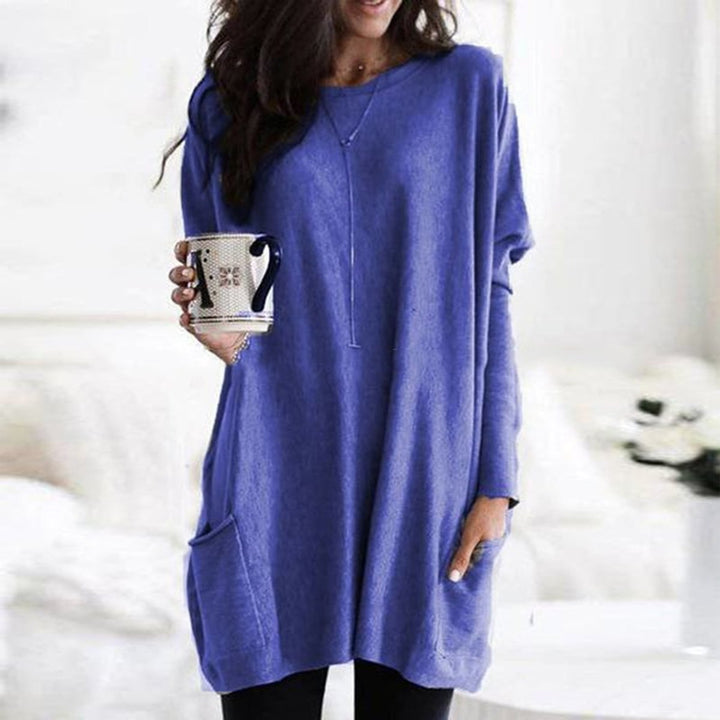 Women's Longline Relaxed-Fit Pocket Jumper