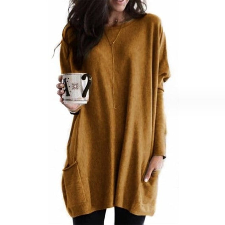 Women's Longline Relaxed-Fit Pocket Jumper
