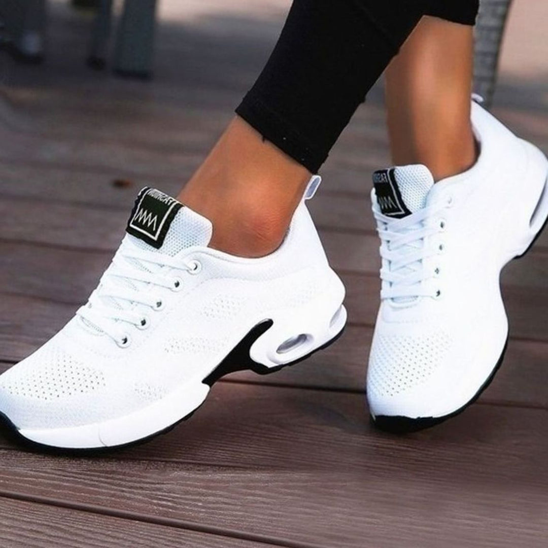Women's Orthopedic Breathable Lace-Up Cushioned Trainers