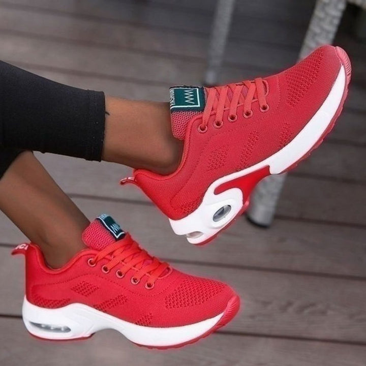 Women's Orthopedic Breathable Lace-Up Cushioned Trainers
