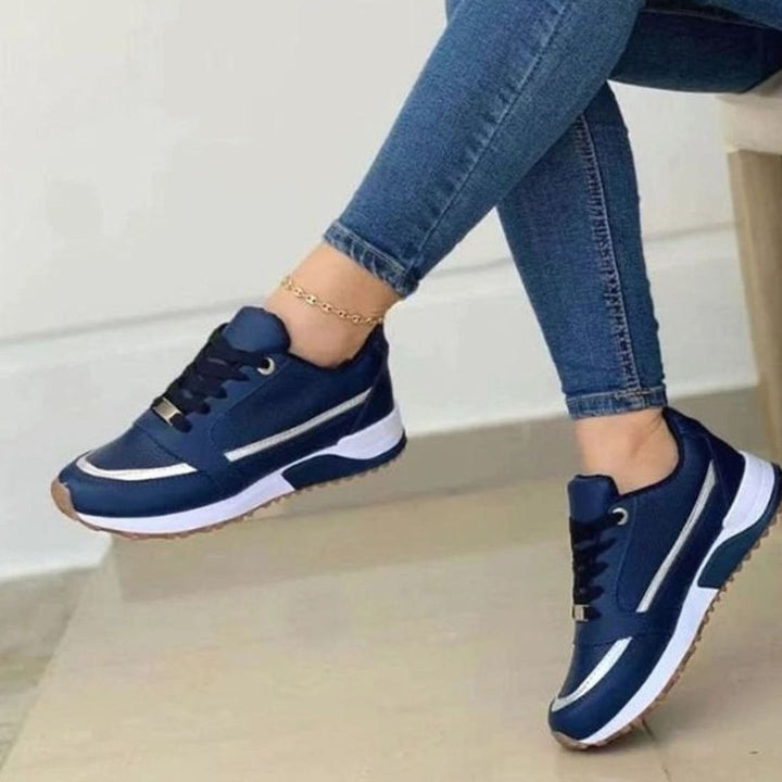 Women's Orthopedic Cushioned Lace-Up Comfort Trainers