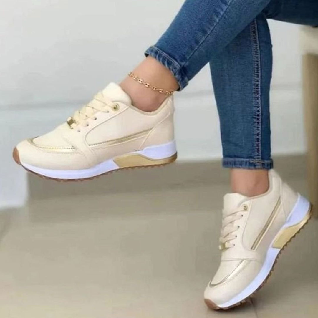 Women's Orthopedic Cushioned Lace-Up Comfort Trainers