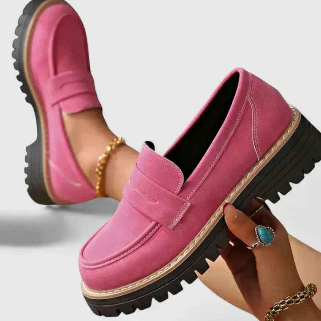 Women's Orthopedic Cushioned Slip-On Platform Loafers