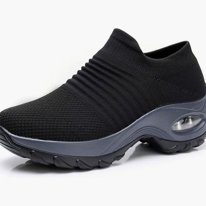 Women's Orthopedic Memory-Foam Slip-On Knit Trainers