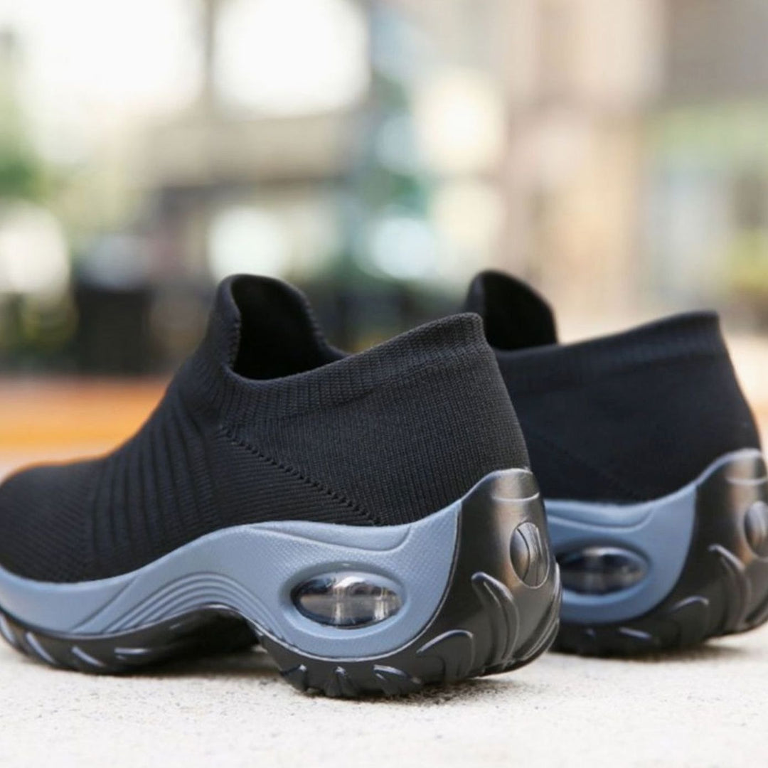 Women's Orthopedic Memory-Foam Slip-On Knit Trainers