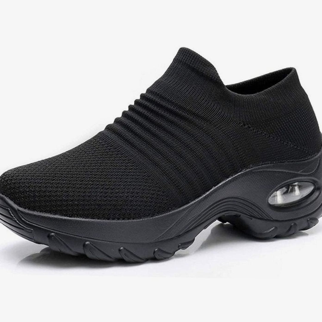 Women's Orthopedic Memory-Foam Slip-On Knit Trainers