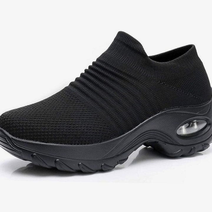 Women's Orthopedic Memory-Foam Slip-On Knit Trainers
