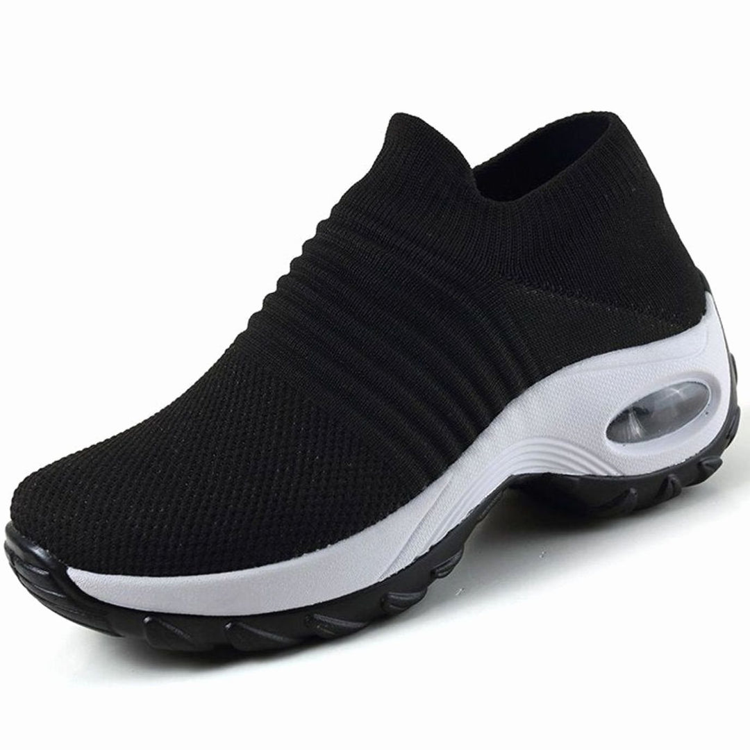 Women's Orthopedic Memory-Foam Slip-On Knit Trainers