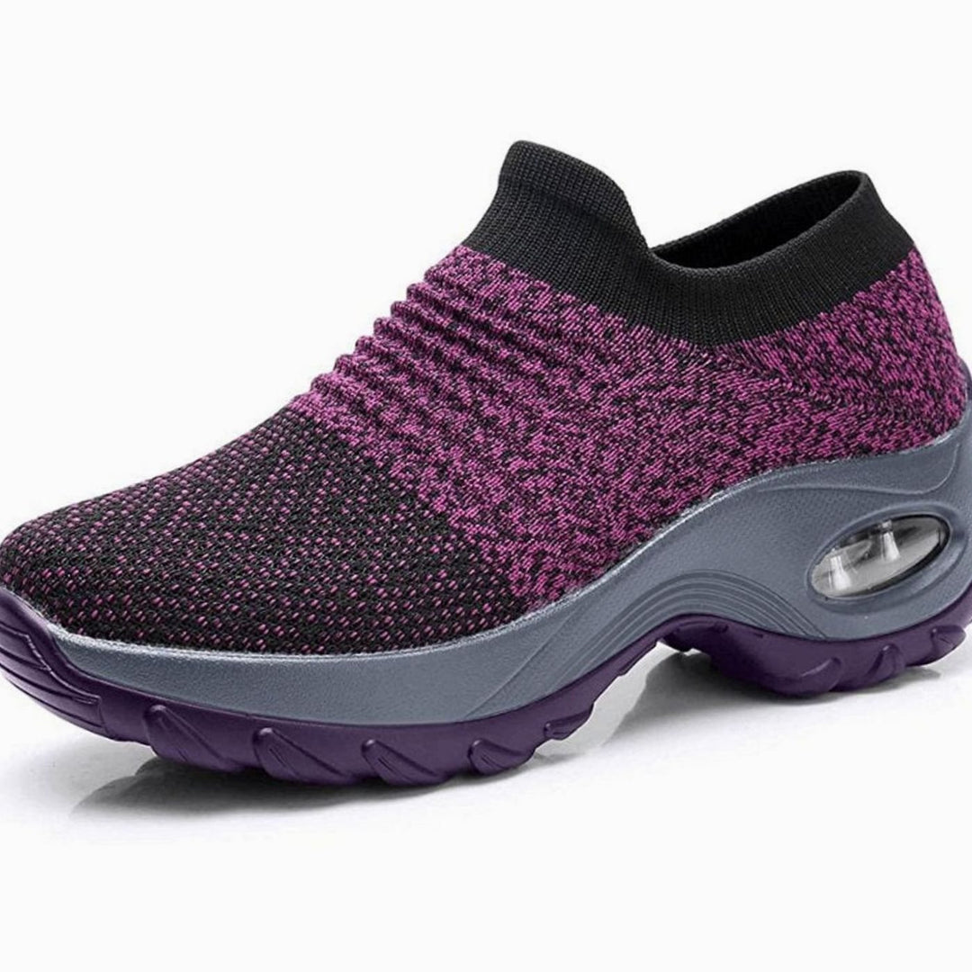 Women's Orthopedic Memory-Foam Slip-On Knit Trainers