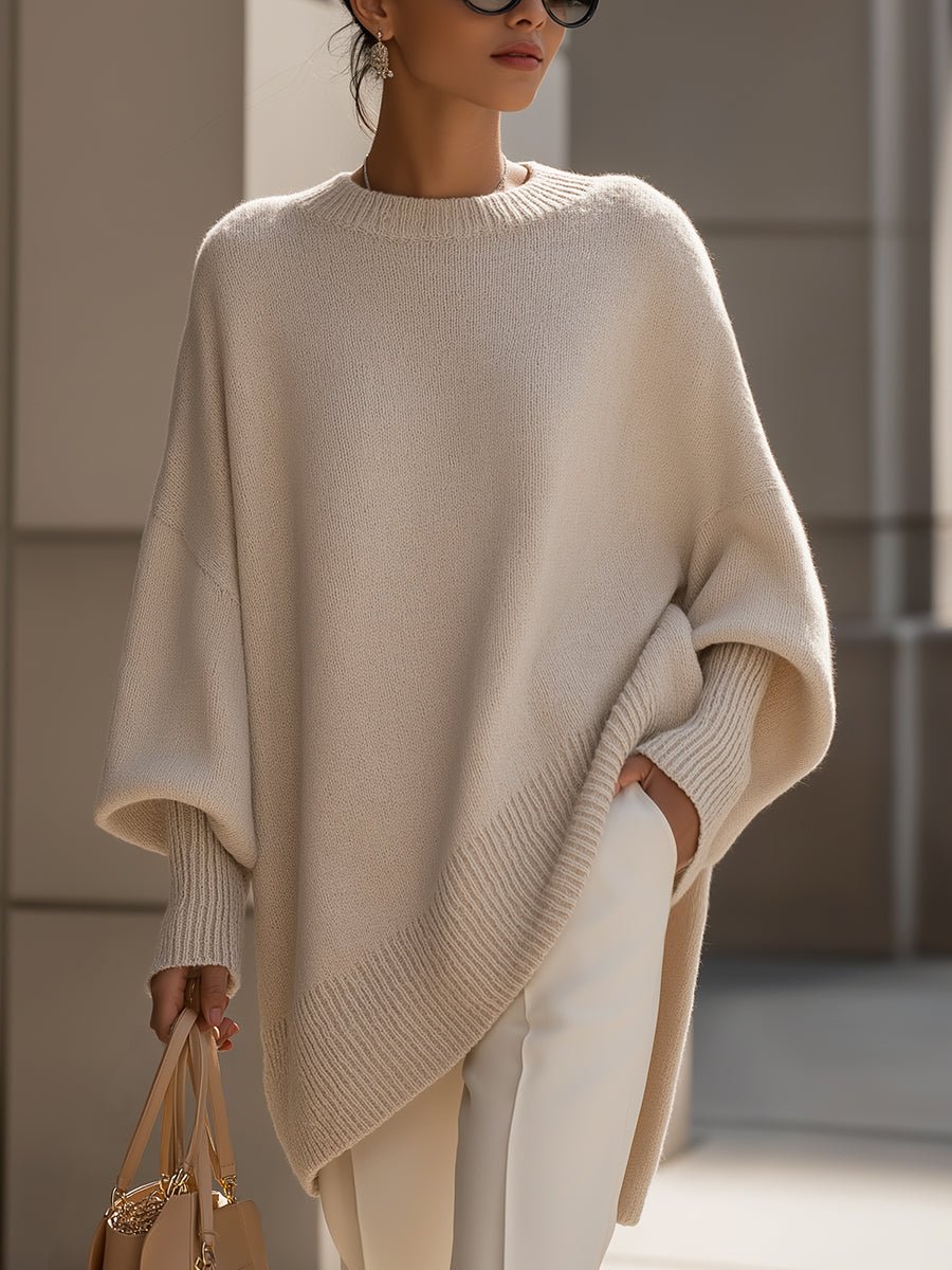 Women's Oversized Batwing-Sleeve Knit Jumper
