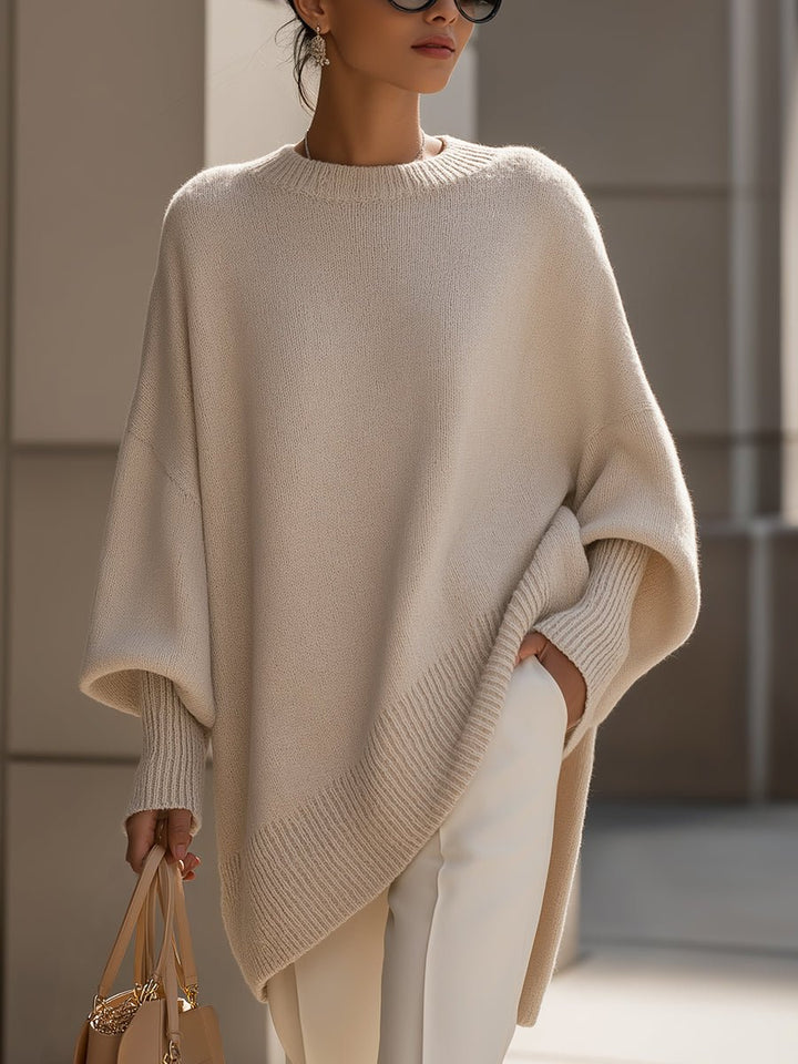 Women's Oversized Batwing-Sleeve Knit Jumper