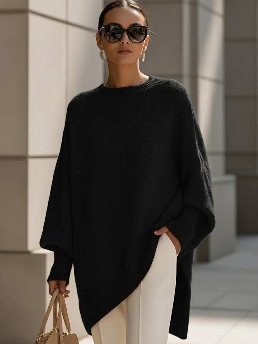 Women's Oversized Batwing-Sleeve Knit Jumper