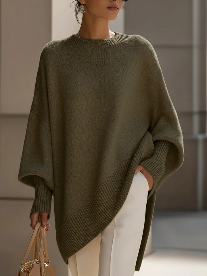 Women's Oversized Batwing-Sleeve Knit Jumper