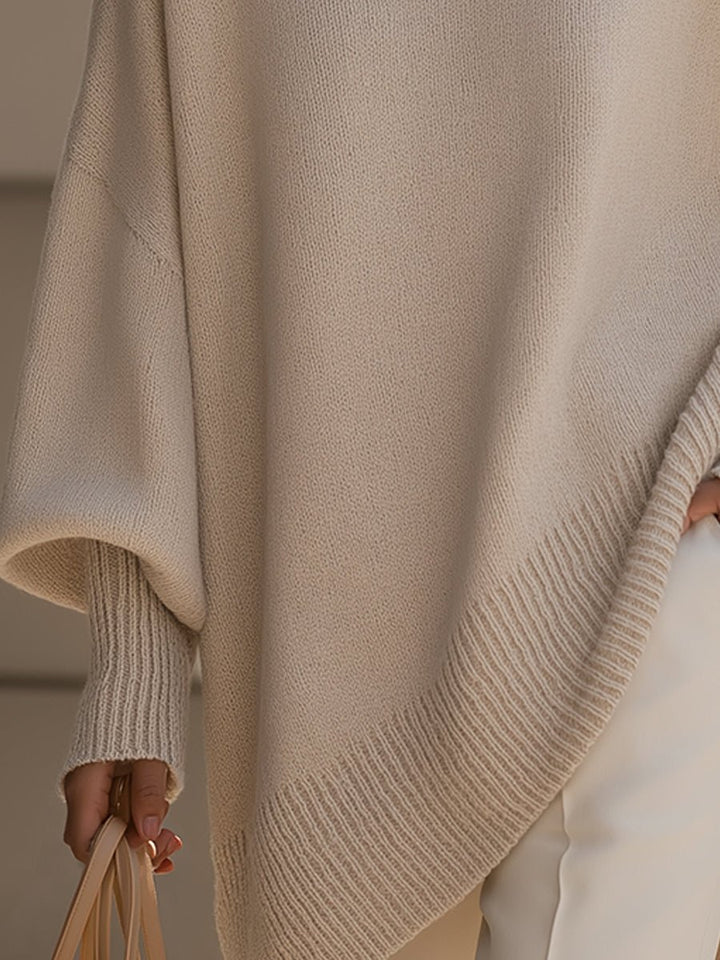 Women's Oversized Batwing-Sleeve Knit Jumper