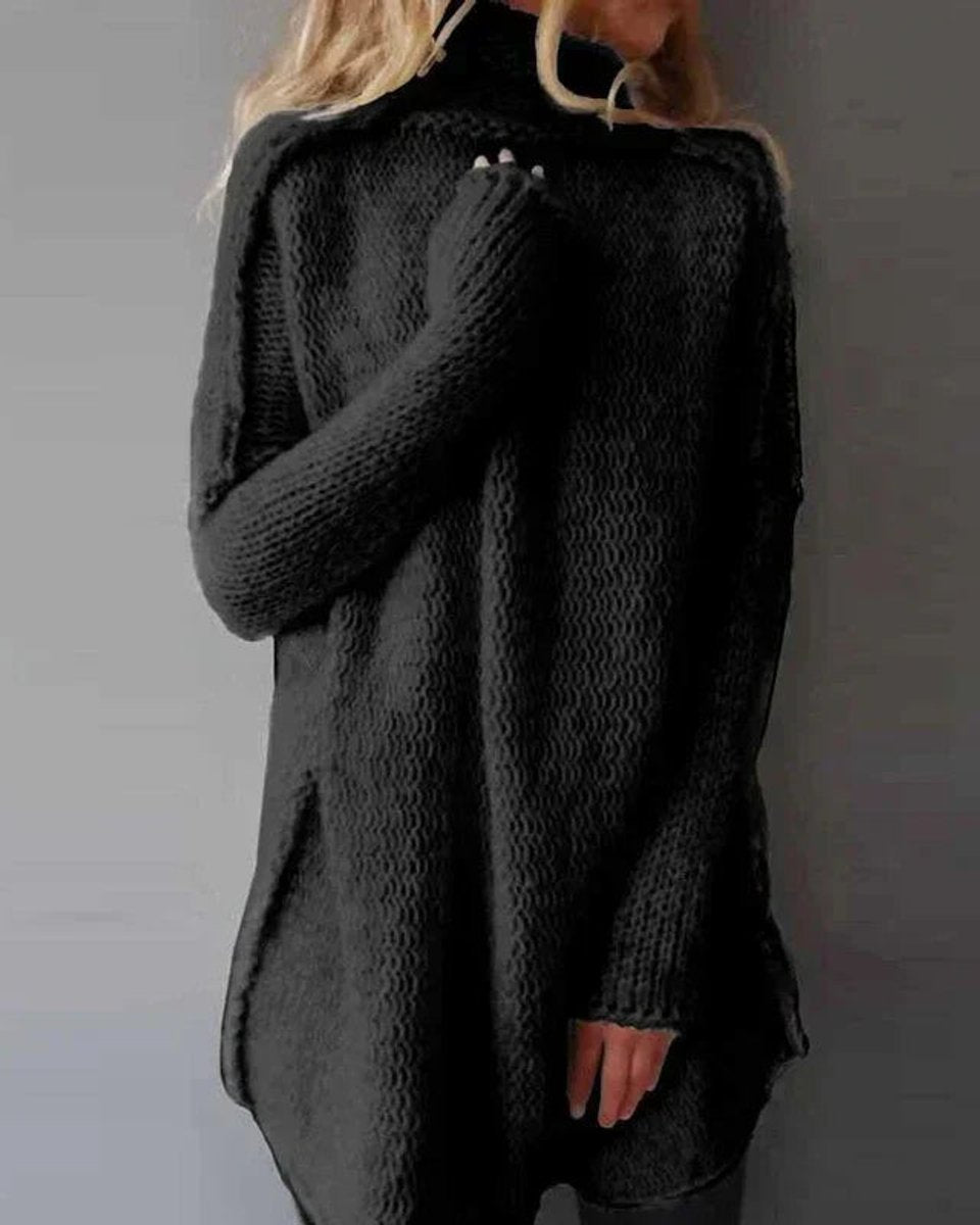 Women's Oversized Chunky Knit Turtleneck Jumper
