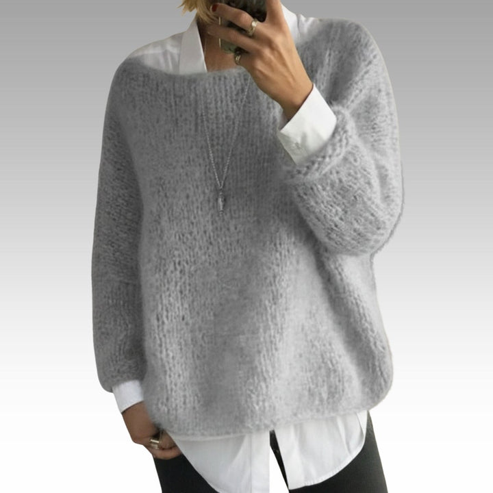 Women's Oversized Fluffy Knitted Sweater Layered Jumper