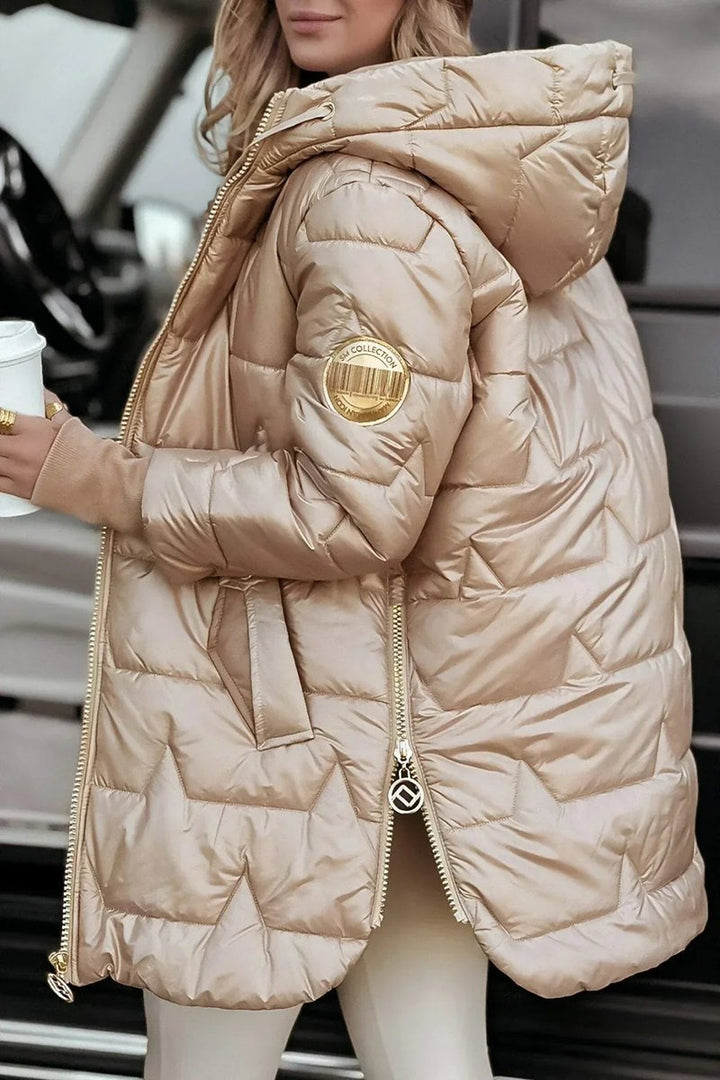 Women's Oversized Hooded Quilted Padded Coat