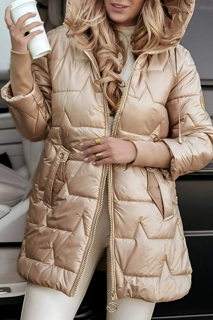 Women's Oversized Hooded Quilted Padded Coat