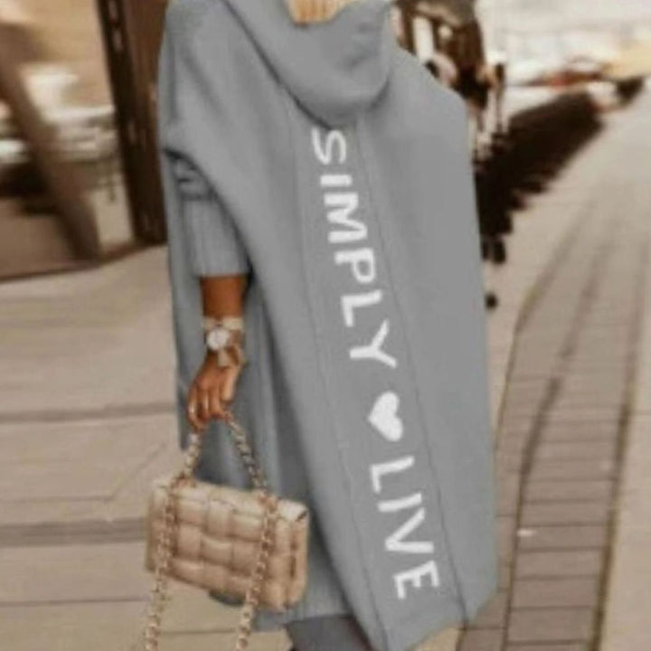 Women's Oversized Knit Cardigan Hooded Long Cape Wrap