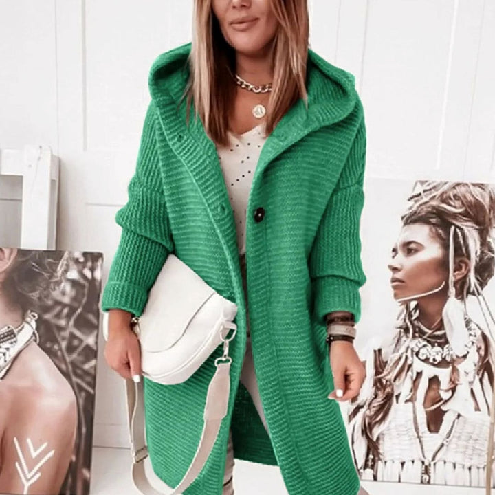Women's Oversized Knit Cardigan Long Button-Up Cosy Sweater Coat