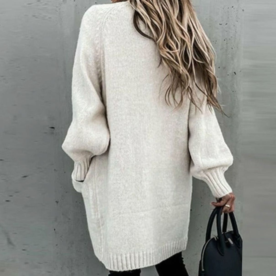 Women's Oversized Knit Cardigan Long Relaxed Open Front Jumper