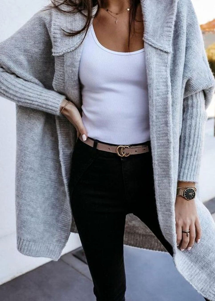 Women's Oversized Knit Cardigan Long Sleeve Open Front