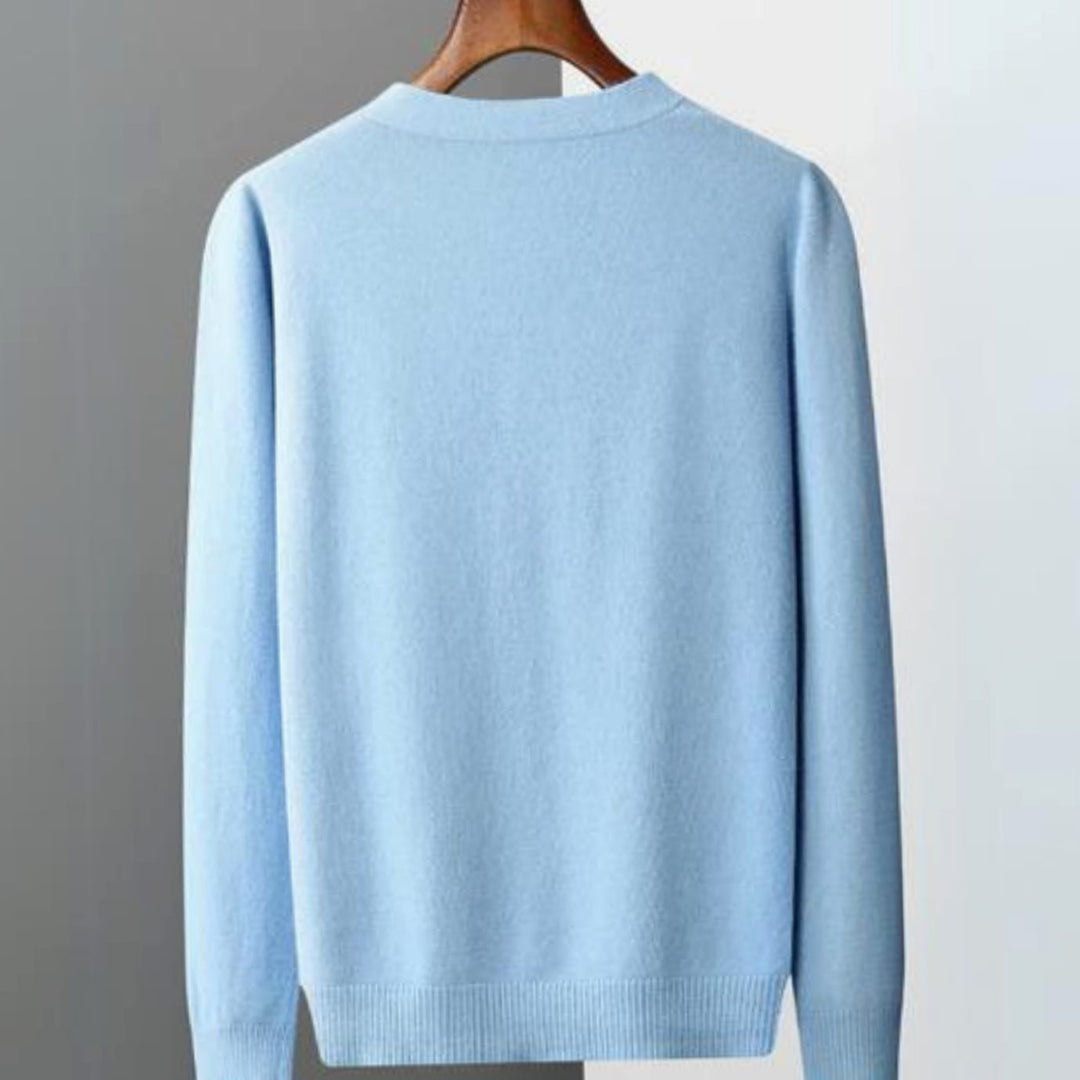 Women's Oversized Knit Cardigan Soft V-Neck Button-Up Jumper