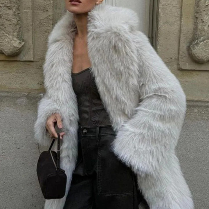 Women's Oversized Long Faux Fur Coat Fluffy Winter Jacket