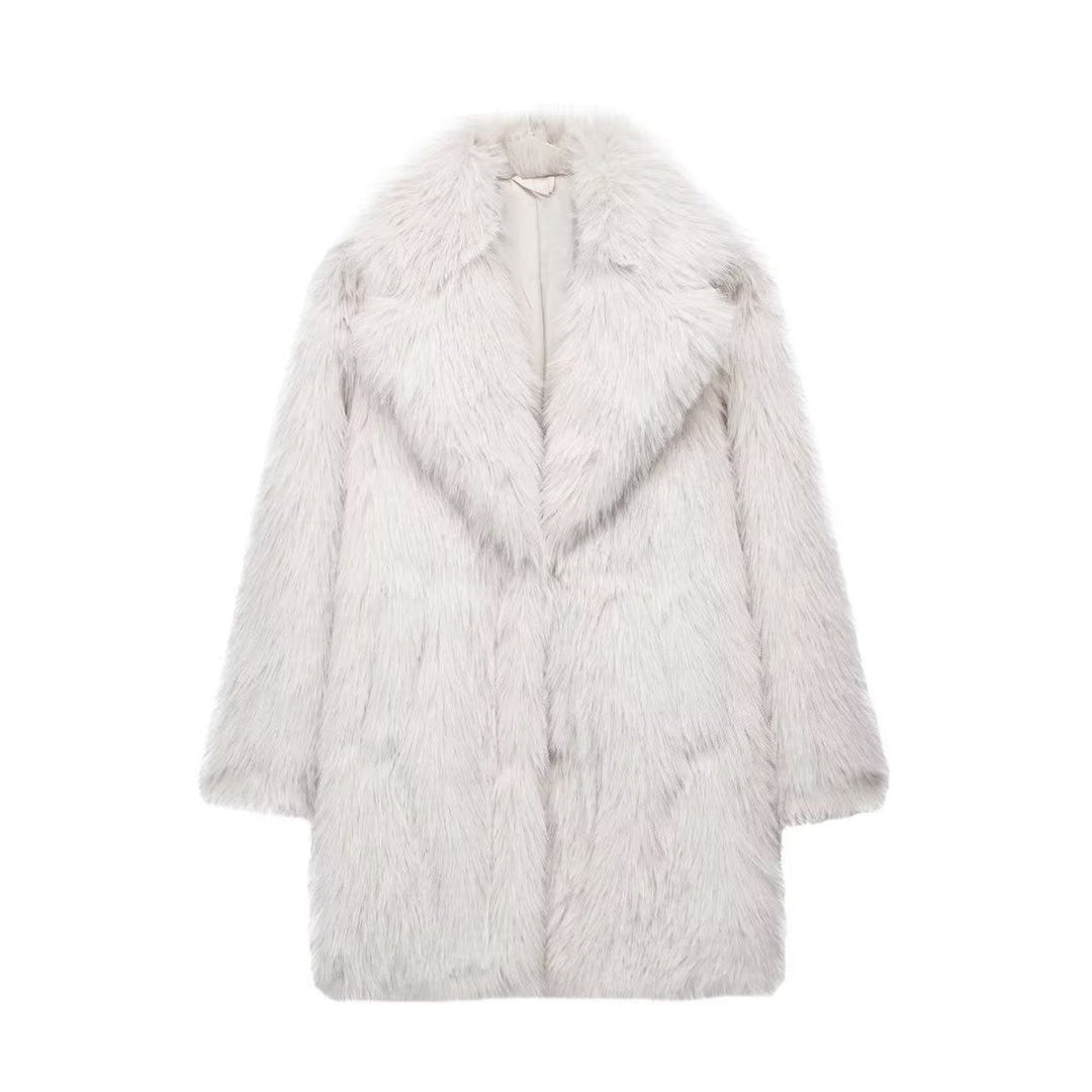 Women's Oversized Long Faux Fur Coat Fluffy Winter Jacket
