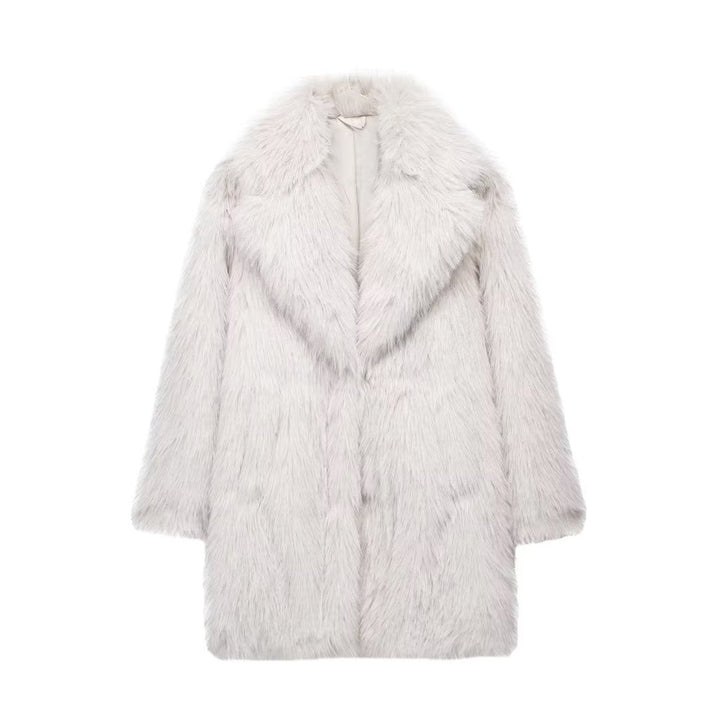 Women's Oversized Long Faux Fur Coat Fluffy Winter Jacket