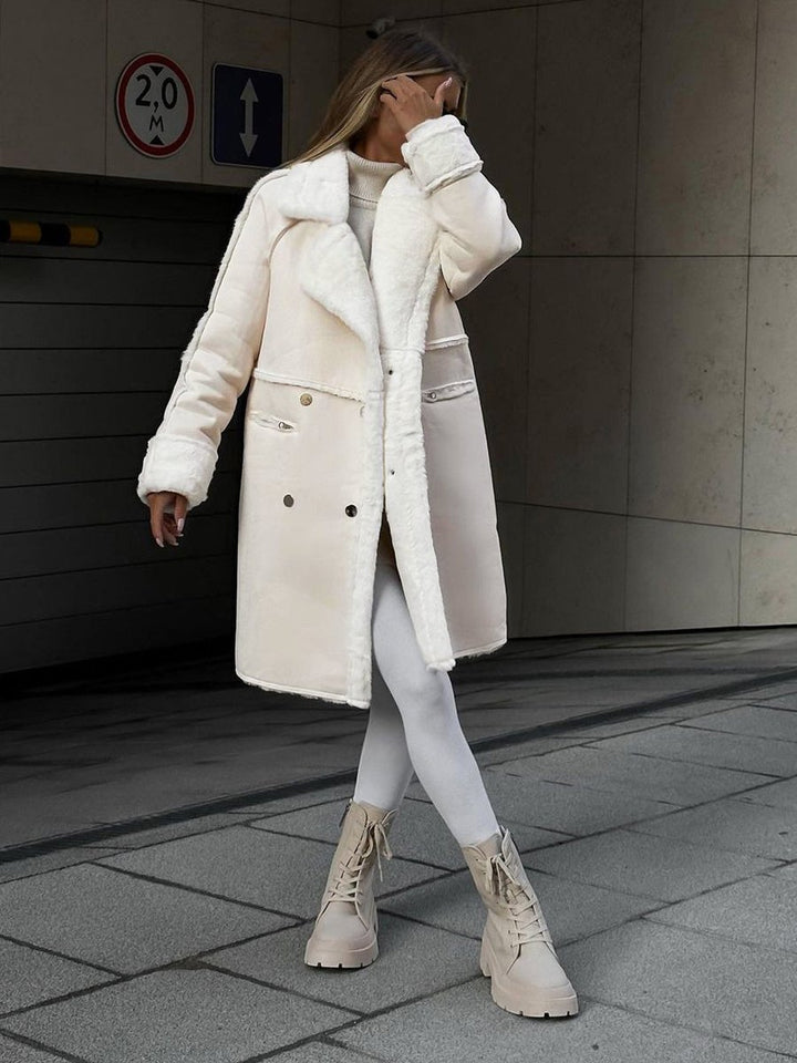 Women's Oversized Long Teddy Faux Fur Coat