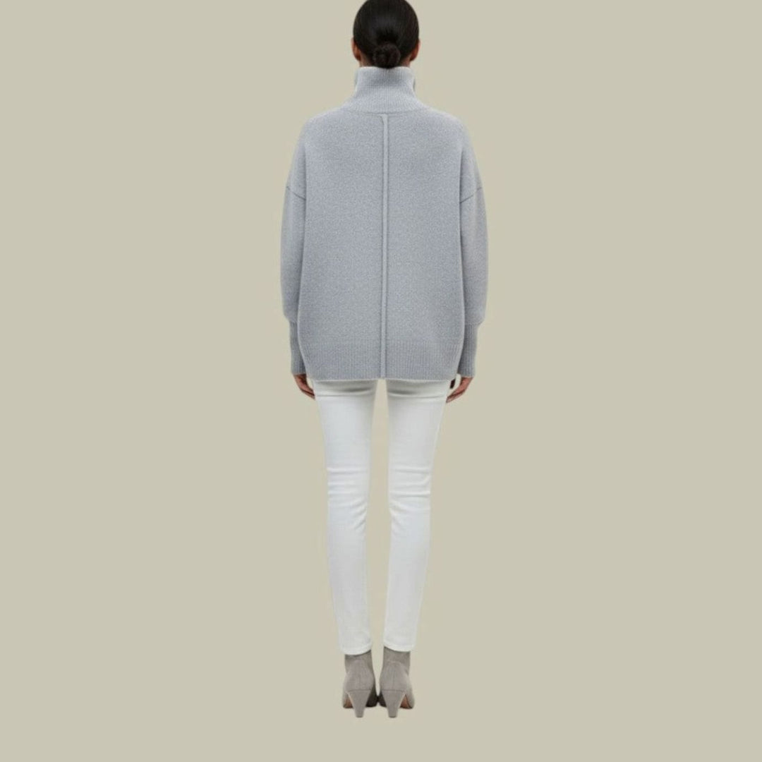 Women's Oversized Loose Fit Turtlenecks Chunky Knit Winter Jumper