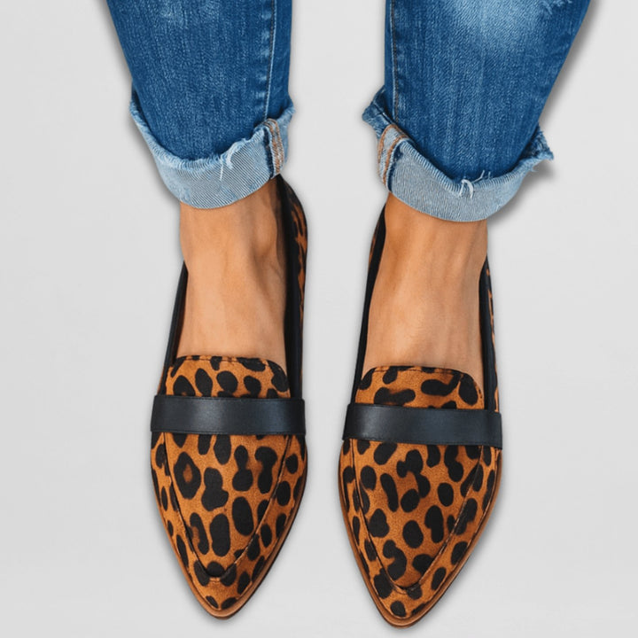 Women's Pointed-Toe Suede Penny Loafers