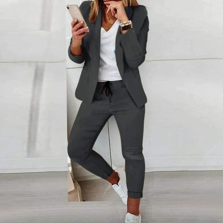 Women's Relaxed-Fit Blazer Jogger Co-ord Two-Piece Set