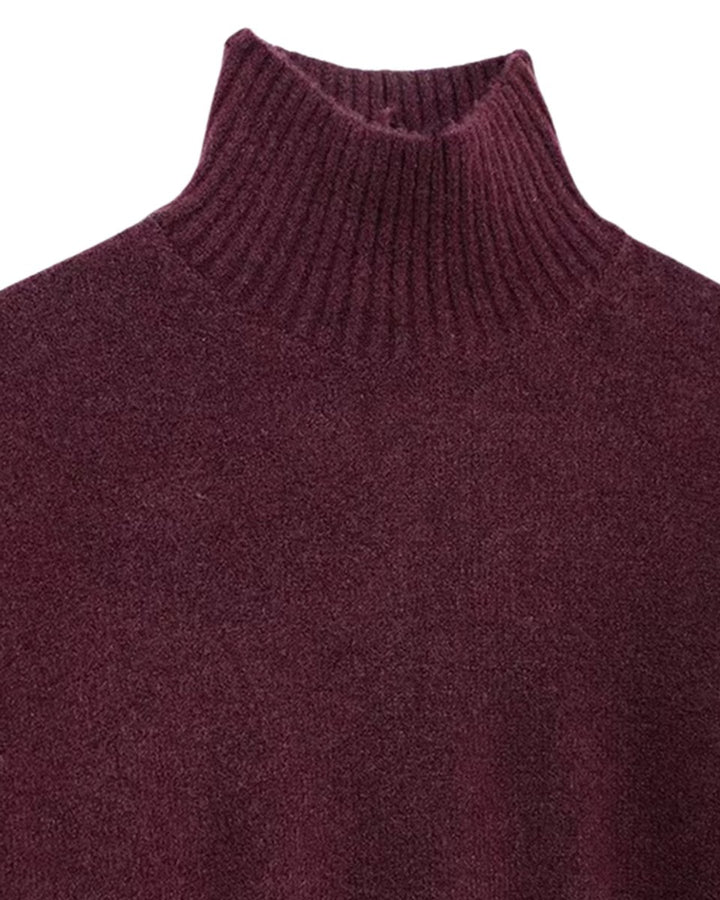 Women's Relaxed-Fit Oversized Knit Turtleneck Jumper
